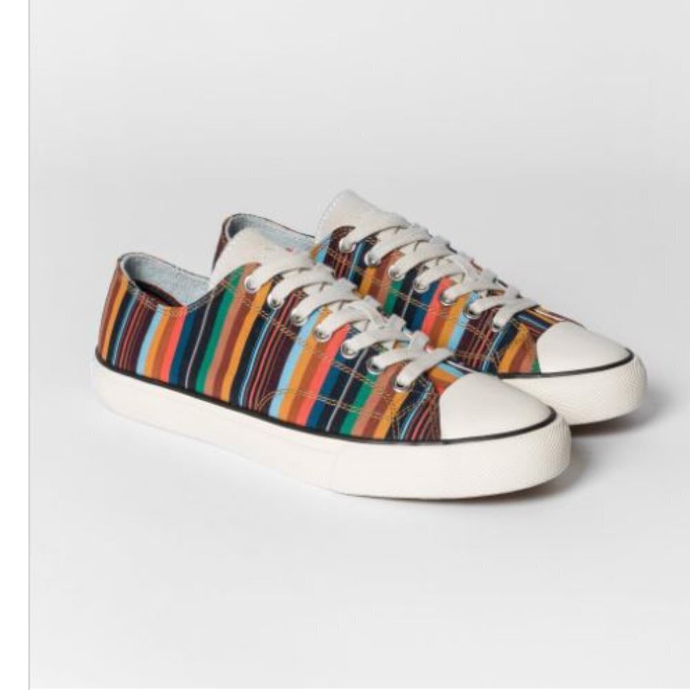 Paul Smith Mens Trainers | Multi-Stripe ‘Phill’ Trainers Multicolour